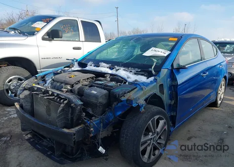 2017 Hyundai Elantra Limited из США, поврежденный, VIN 5NPD84LFXHH006677